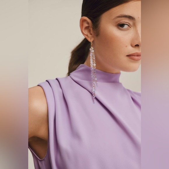 NWOT Amanda Uprichard Franny Mock-Neck Mini Dress Size XL $295 - Picture 6 of 10